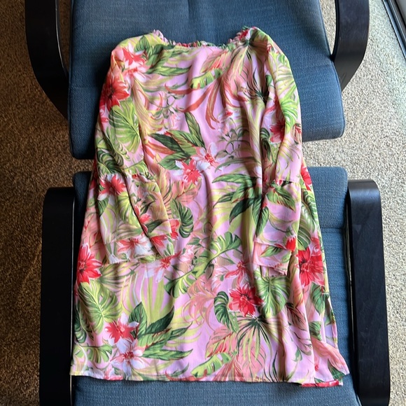 🌺 J. Jill Tropical, Flute-Sleeve Tunic / Dress 🌺 - Picture 8 of 16